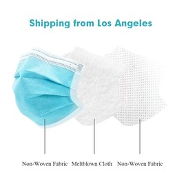 lalc 30PCS Disposable Face Mask 3 Ply Filter Elastic and Soft Ear-Loop Mask 10PCS×3