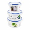 3Pk Contenedores para Alimentos, Con Tapas Sellado Antifugas