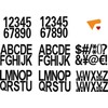 8 Sheets Vinyl Letters Numbers Stickers, 2 Sets 26 Alphabet
