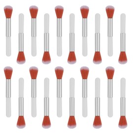 20PCS Fluffy Makeup Brushes Set Portable Foundation Blending Brush Professional Concealer Blush Powder Bronzer Applicator Travel Brushes for All Face Makeup Foundation Concealer Build Coverage