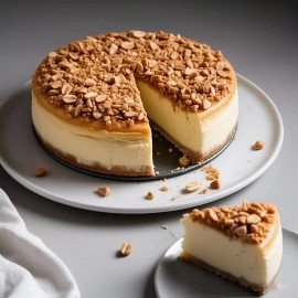 Andy Anand Peanut Cheesecake with Crunchy Bits 9" (2 lbs), Ship 2nd Day Air