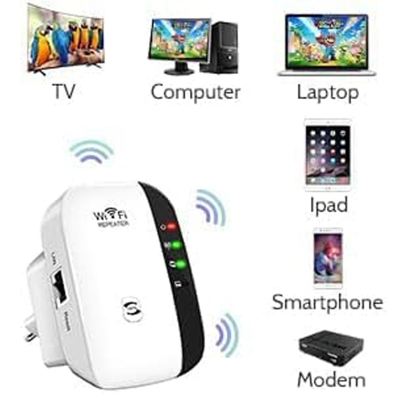 WiFi Extender, Signal Booster Up to 5000sq. ft and 50+
