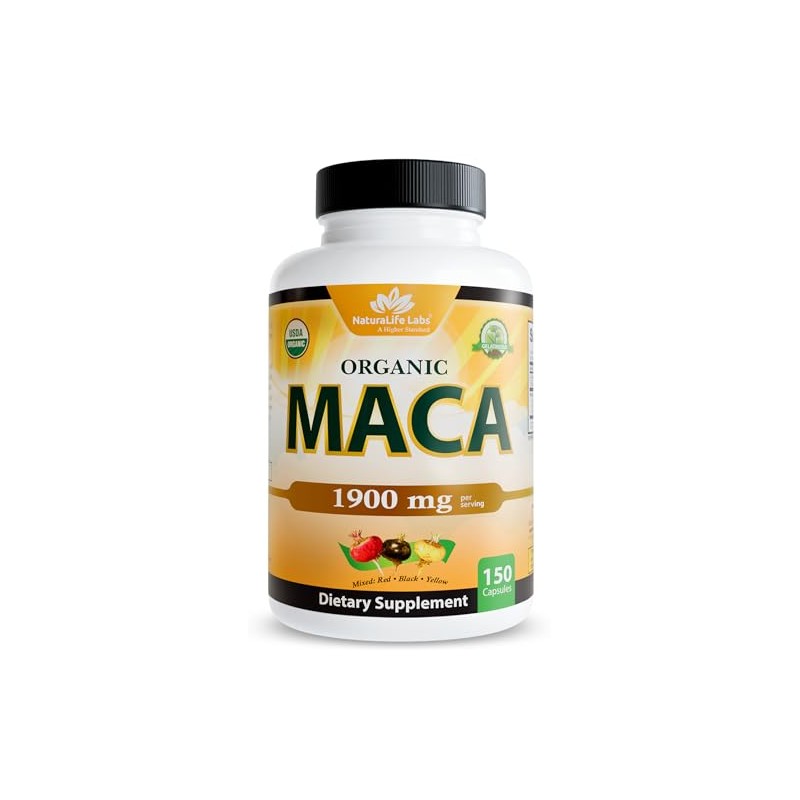 NaturaLife Labs Organic Maca Root – Black, Red & Yellow