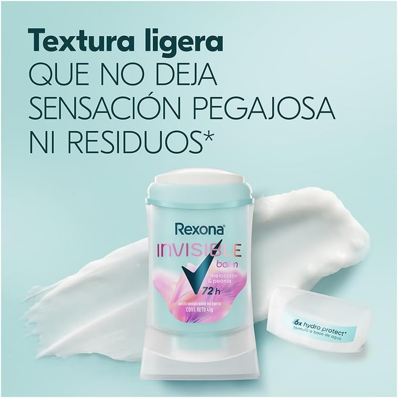 Rexona Invisible Balm Melocotón & Peonia 41g