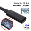 100W PD Power Charger Tip USB C to Slim Laptop