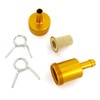 Gold Anodized Aluminum Fuel Filter - 5/16"