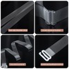 GUKOY Clear Invisible Bra Strap 4 Pairs (15mm)
