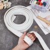BENECREAT 5m/5.5 Yards White Awning Rail Piping, 8mm Double Flap