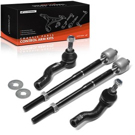 A-Premium Set of 4, Front Inner & Outer Tie Rod End Kit, Compatible with Toyota Celica 2000-2005