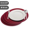 Westmark Cosy Placemats, Set of 4 Round Placemats, Elegant Place