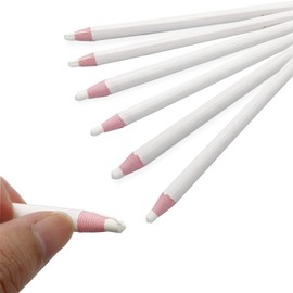 Yoliko Sewing Mark Pencil 6PCS White Invisible Erasable Fabric Pencils for Leather Cut Marks Student Drawing Tailor Marks