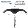 RecPro RV Tandem Fender Skirt | 66 1/2" W x