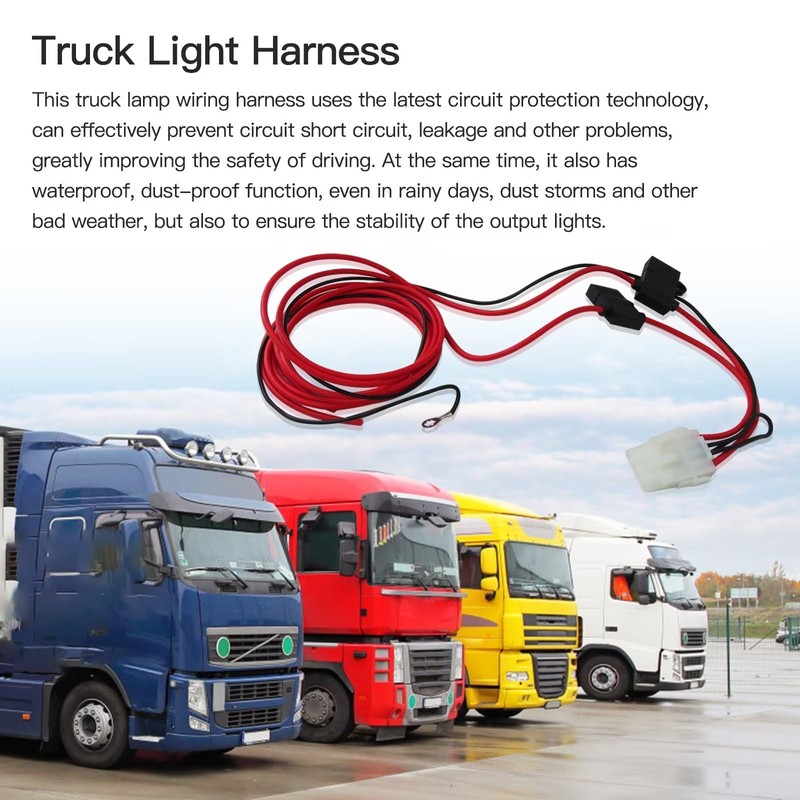 New Truck Cap Wiring Harness Replacement for Third Brake/Dome Light