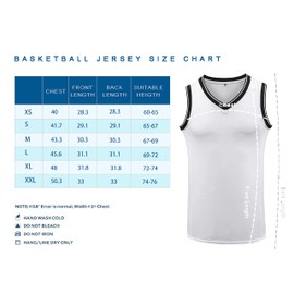 YWIES Plain Basketball Jersey, Blank Team Uniform, Hip Hop Hipster Short Sleeveless Active Shirts White-Black