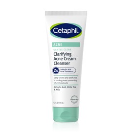 Cetaphil Acne Face Wash, Gentle Clear Clarifying Acne Cream Cleanser with 2 Salicylic Acid, Deep Cleans  Treats Acne Prone Skin, Skin Care for...     