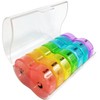 Weekly Pill Organizer 2 Time a Day，Pill Dispensers， Pill Box