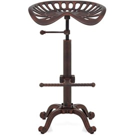 BOKKOLIK Industrial Bar Stools-Swivel Tractor Seat-Bar Height Adjustable 23-31inch-Kitchen Island Dining Chair