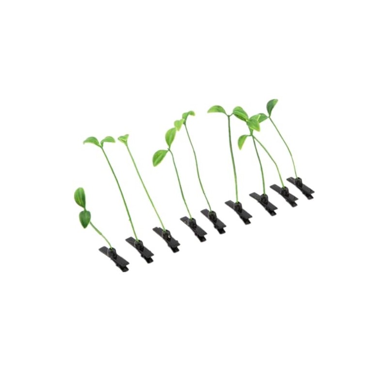 Set of 9 Eco Grass Hair Claws - Natural Look