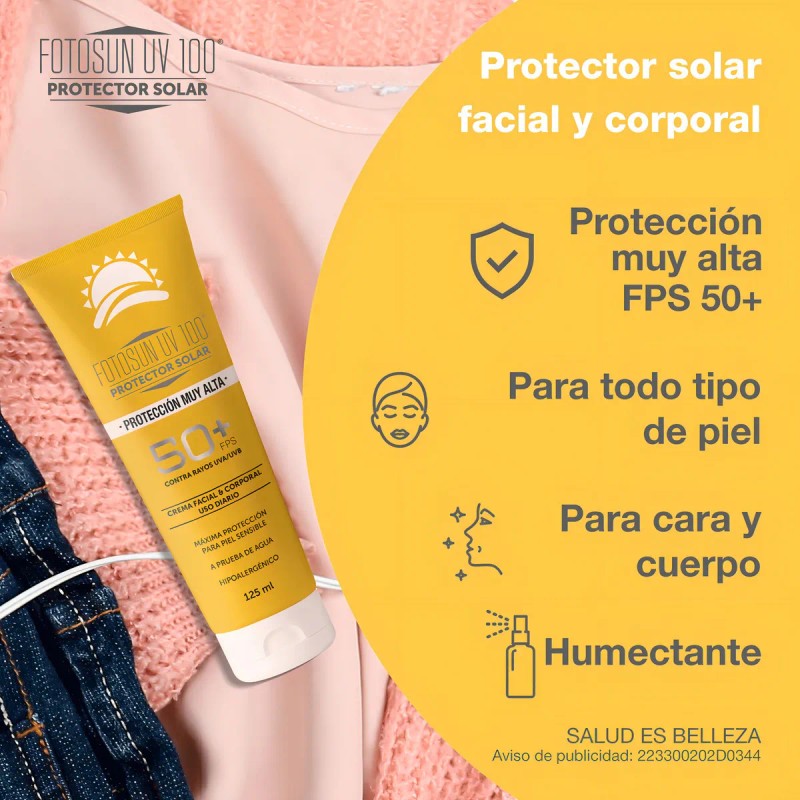 Protector Solar Facial Corporal Kit Piezas Fotosun