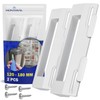 2 pieces universal fridge door handle and freezer mounting holes
