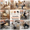 Rolling Stool Chair with Wheels, Height Adjustable Stool with Back