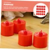 Velas LED Rojas sin Llama, 20 Piezas de Plástico