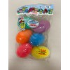 VINTAGE EGGSVILLE USA TOY EGGS 6 JUMBO PLASTIC EASTER EGGS