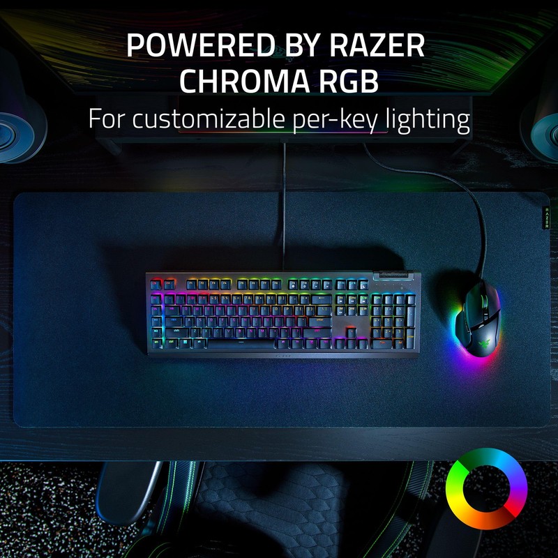 Razer BlackWidow V4 X - Mechanical Gaming Keyboard: Yellow Switches