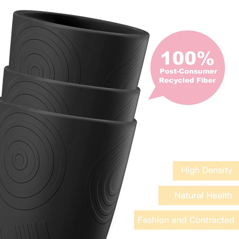 Homienly Wheat Straw Cups Set of 6, 12 OZ Alternative