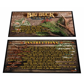 Stern Big Buck Hunter Pinball Custom Apron Instruction Cards v1