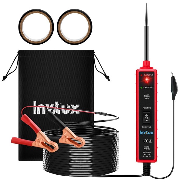 Invtux Automotive Car Circuit Tester, 6-24V AC/DC Power Circuit Probe