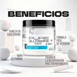 L Glutamina Pura en Polvo 500g Rinde 50 Porciones