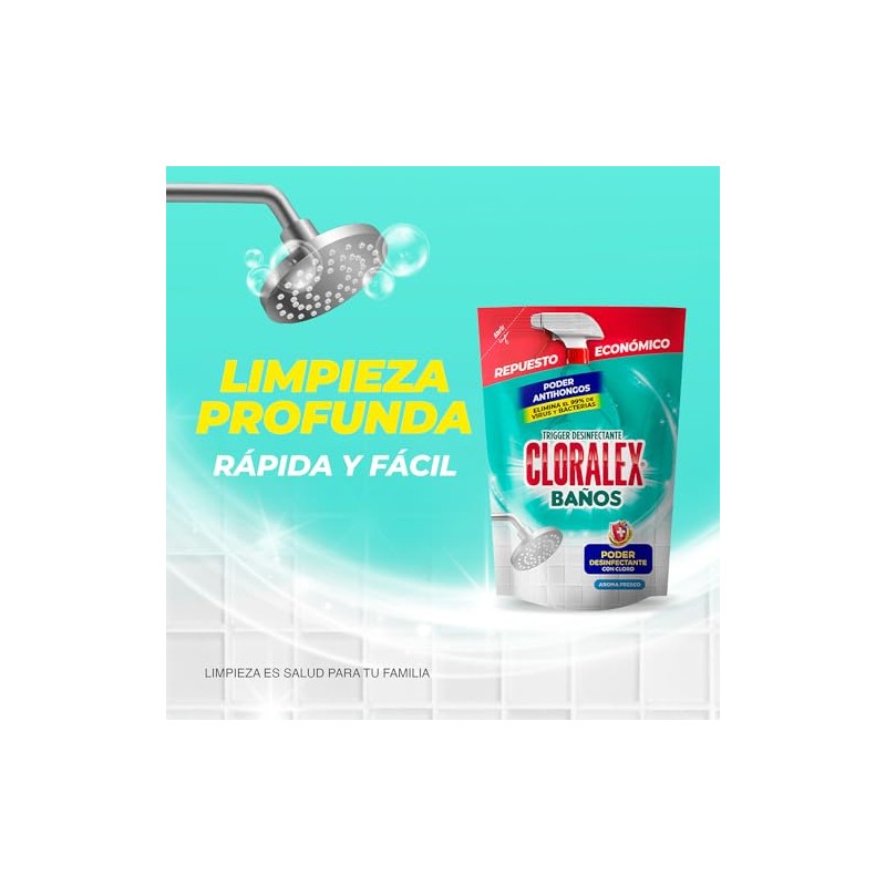 Cloralex Baños Antihongos con Cloro Repuesto 450ml