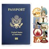 WHALEZON 5 Pack Clear Passport Cover, Transparent Plastic Passport Protector
