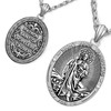 NORBU S925 Saint Necklace for Men, Patron Amulet Saint Medal