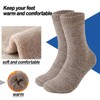 Josnown 5 Pairs Wool Socks Mens, Thick Warm Winter Thermal