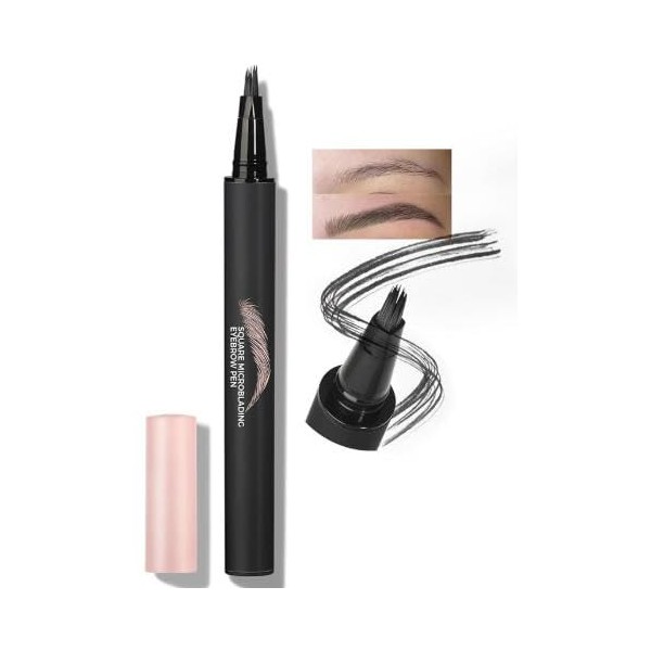 Eyebrow Pen and Pencil, Long-Lasting Waterproof Brow Tint Gel with