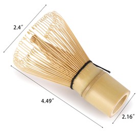 2Pcs Japanese Traditional Matcha Whisk, Handcrafted Bamboo Tea Stirrers, Traditional Tea Frothing Tool Set