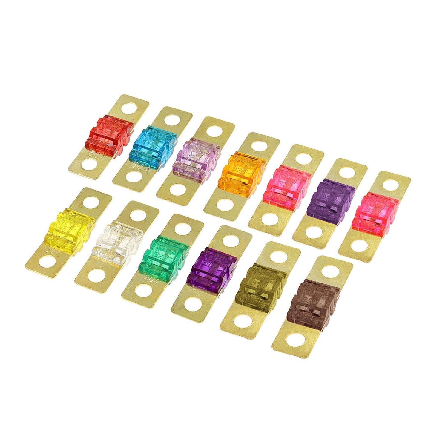 Pack of 26 Midi Fuse, Mega High Current Fuse Screw Fuse 32 V 20/30/40 ...