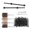Muzata 60 Pack 1/8" Black Cable Railing Hardware Kit Hand