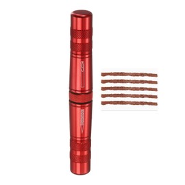 HARFINGTON Tubeless Bike Tire Repair Kit Bike Patch Tool Fix Puncture Flat with Plug Tool and Plugs for MTB Road Bicycle Tires, Red