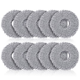 10 Pack Mop Pads for Roborock Qrevo S5V, QV 35A 35S, Saros 10R, Curvx, Curv S5X, Edge S5A, Master, Slim, Q Revo S/Pro/Plus/MaxV Robot Vacuum Cleaner, Mop Pad Replacement Accessories