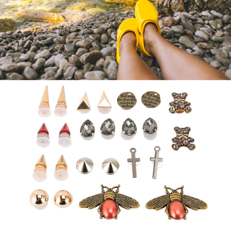 Decorative Shoe Clips Fashionable Shiny Elegant Removable Shoe Decoration Accessory