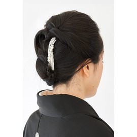 Kanzasi Watmosphere Pearl Comb 4w016 Pearl Hair Accessory, Japanese Hairwear, Kimono, Kimono, Dresses, Sleeve Closure, Graduation Ceremony, Entrance Ceremony, Hair Arrangement, Pearl (Gold)