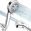 Multimode Detachable Shower Head, Handheld Showerhead Head Set with Angle-Adjustable Overhead Bracket, Shower Head With 60 inch Chrome-plated Stainless Steel Hose