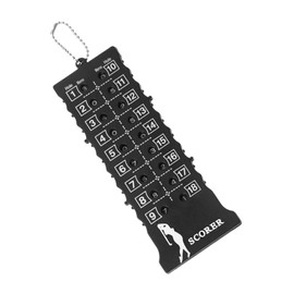 GRIRIW Portable Golf Score Counter for 18 Holes Lightweight Scoring Device Clip Compact Golfing Accessory for Easy Carrying