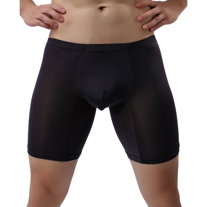 WINDAY Men's Boxer Briefs Breathable Ice Silk Sports-Inspired Underwear