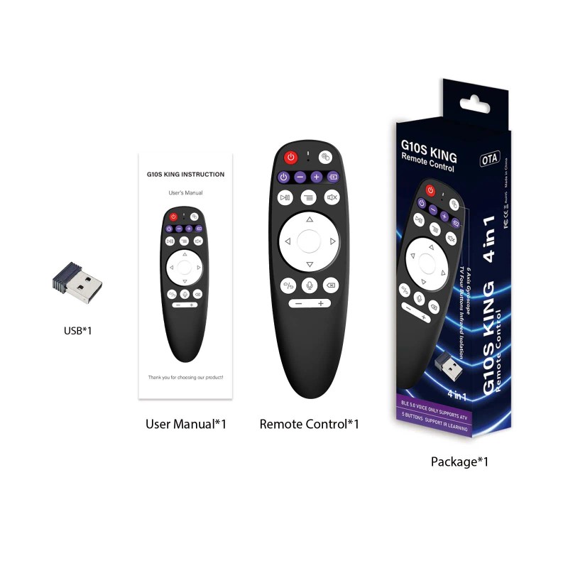 New G10S King Smart Remote 2.4G Wireless BT Air Mouse