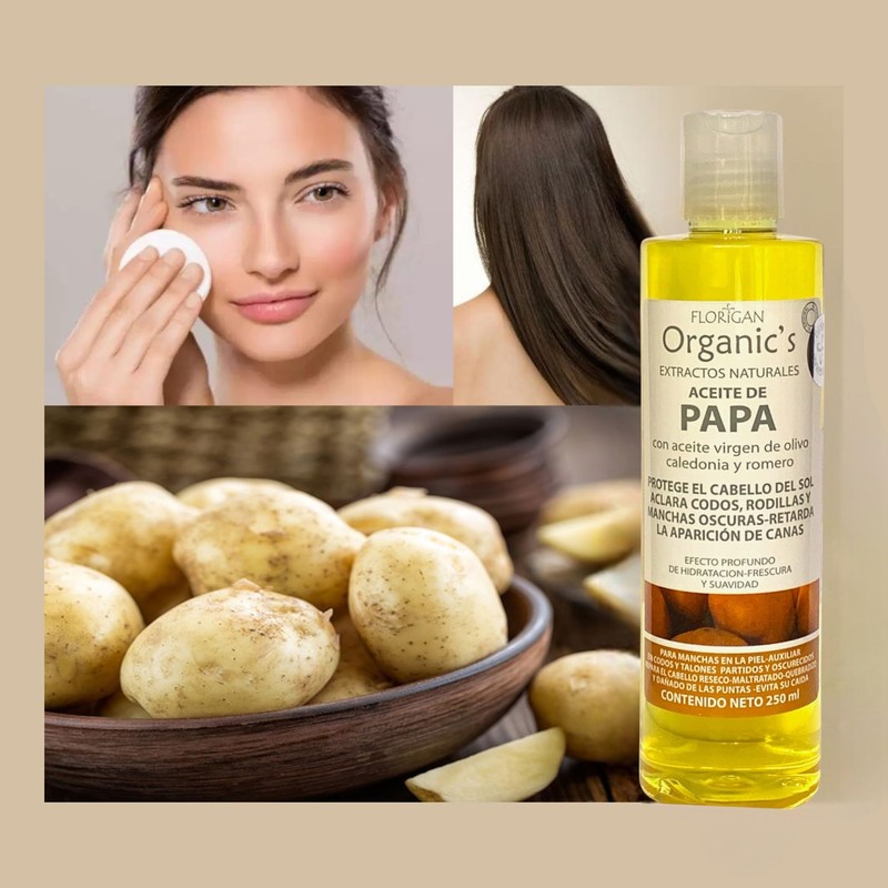 Aceite de Papa Orgánico con Aceite Virgen de Olivo, Celedonia