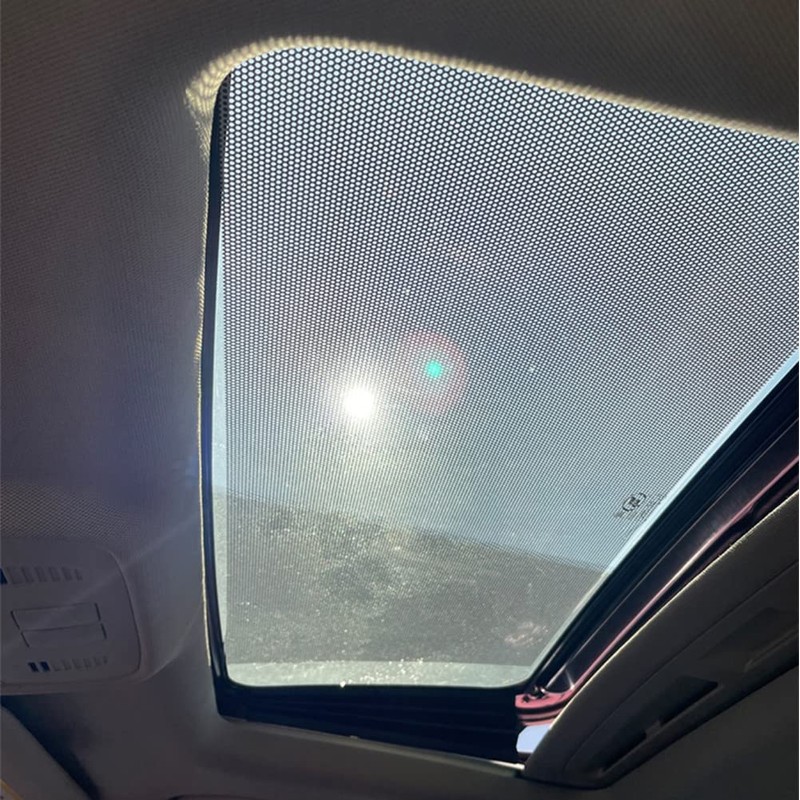 Moyishi One-Way Perforated Black Vinyl Privacy Window Film Electrostatic Adhesive